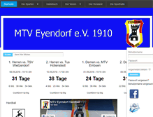 Tablet Screenshot of mtv-eyendorf.de